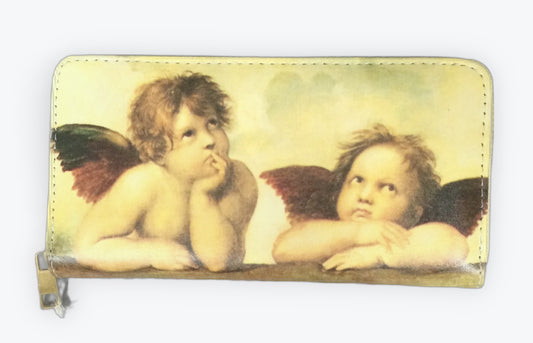 名画 長財布 ラファエロ 天使 エンジェル