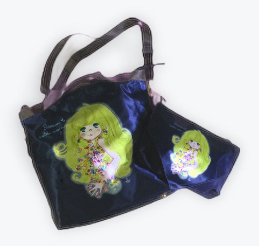 水森亜土 スカーフ親子バッグ