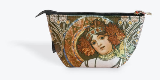 名画 化粧ポーチ ミュシャ Autumn