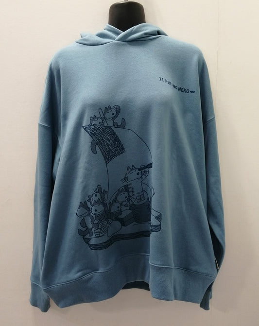 11ぴきのねこ リラックスパーカー いかだ BL