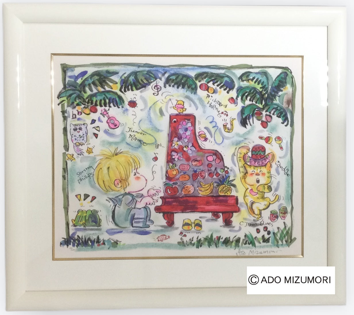 水森亜土 みずもりあど 絵画 C Jam Blues 版画(アーカイバル)