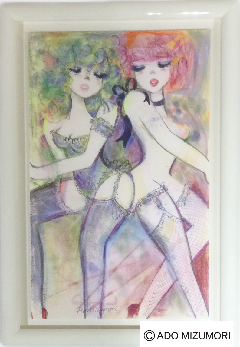 水森亜土 絵画 Cotton Club コットンクラブ 版画(アーカイバル)