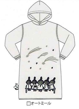 ムーミン リラックスパーカーワンピ 姉妹 OM