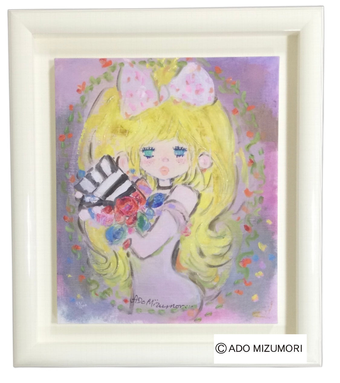 水森亜土 絵画 Rose Room ローズルーム 版画(アーカイバル)