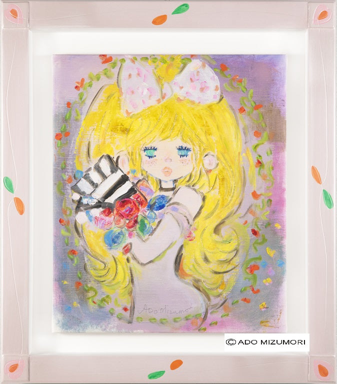 水森亜土 絵画 Rose Room ローズルーム 版画(アーカイバル)