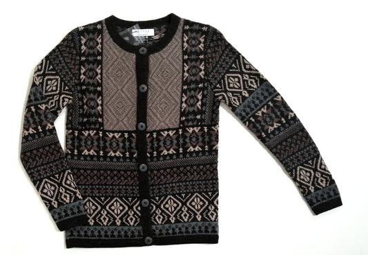 アルパカカーディガン ベビーアルパカ 100% ベージュ