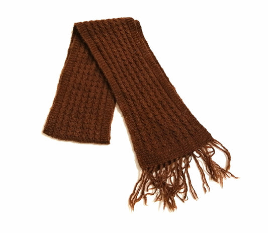 アルパカマフラー 100% 手編み