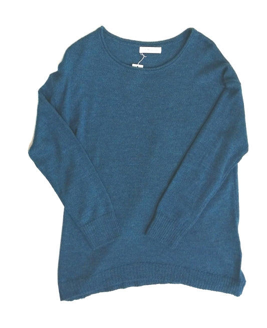 アルパカセーター 100% ブルー YASW105BL