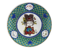 水森亜土 九谷焼 豆皿