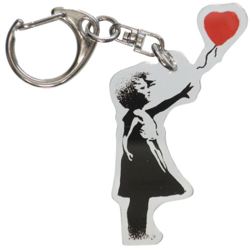 名画 バンクシー Banksy アクリルキーホルダー Balloon Girl