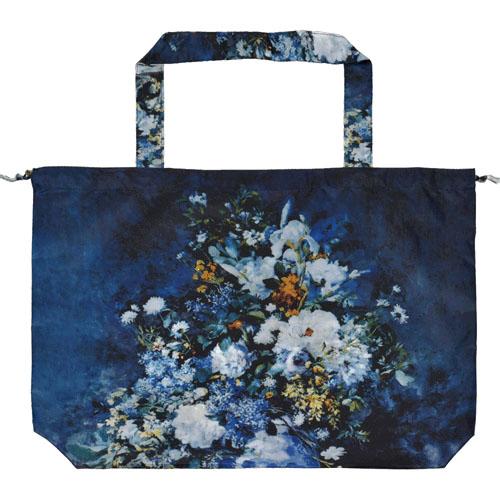 名画 エコバッグ&レインバッグカバー ルノアール 大きな花瓶