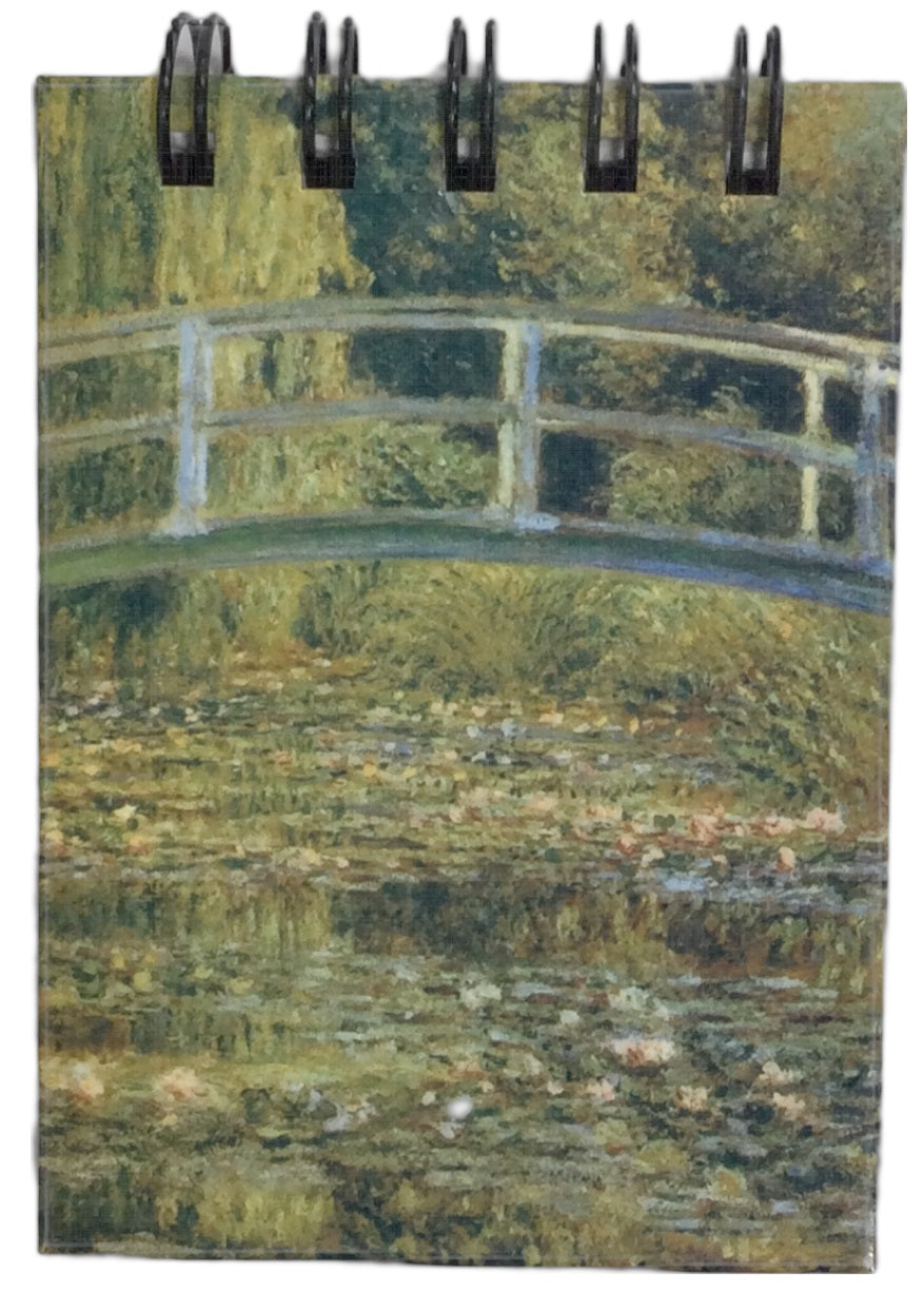 名画 メモ帳 クロード・モネ 睡蓮と太鼓橋