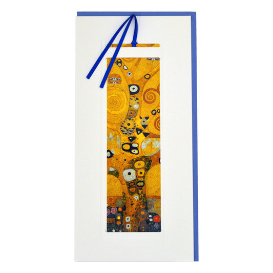 名画 ブックマークグリーティングカード しおり封筒 クリムト