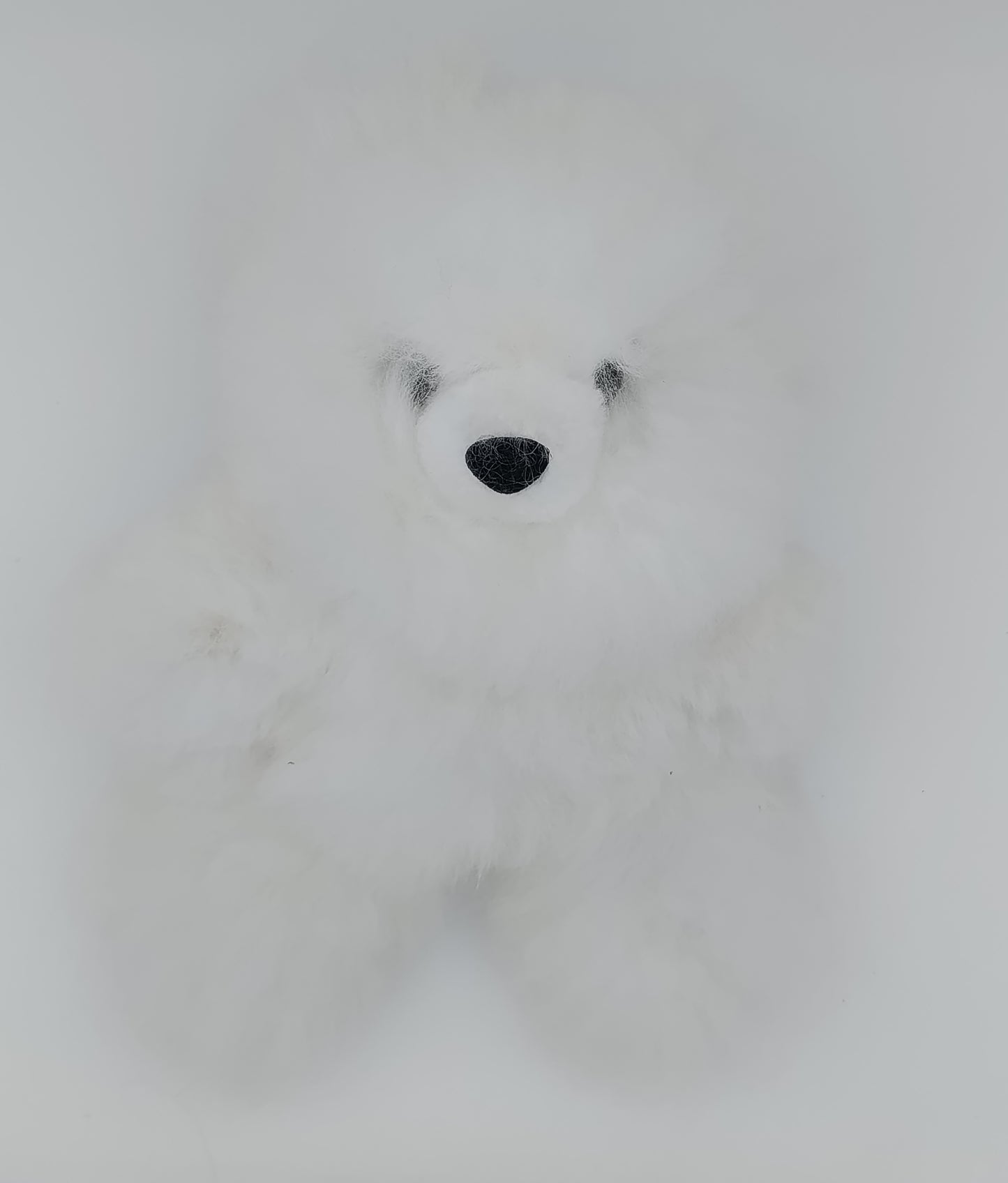 テディベア ぬいぐるみ 人形28cm ベビーアルパカ純毛製  apteddl3026010wh