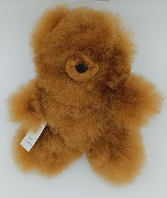 テディベア ぬいぐるみ 人形28cm ベビーアルパカ純毛製  apteddl3026003br