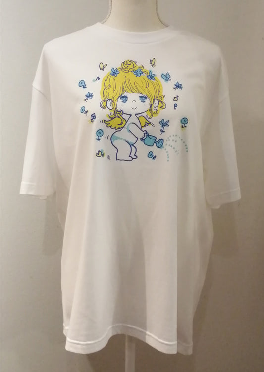 水森亜土 ビッグ BIG Tシャツ テンシ ホワイト WH AD-8749