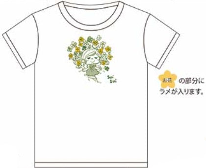 水森亜土 Tシャツ ハナ ホワイト WH AD-8739