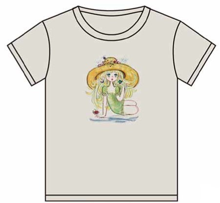 水森亜土 Tシャツ ムギワラ オートミール OM AD-8754