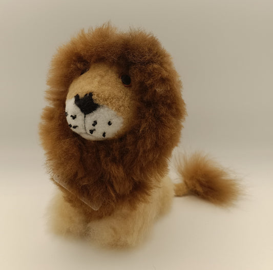ライオン ぬいぐるみ 人形 ベビーアルパカ純毛製 apliodl26001