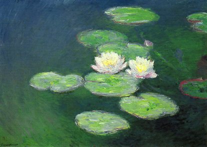 名画 ポストカード クロード・モネ 睡蓮 昼